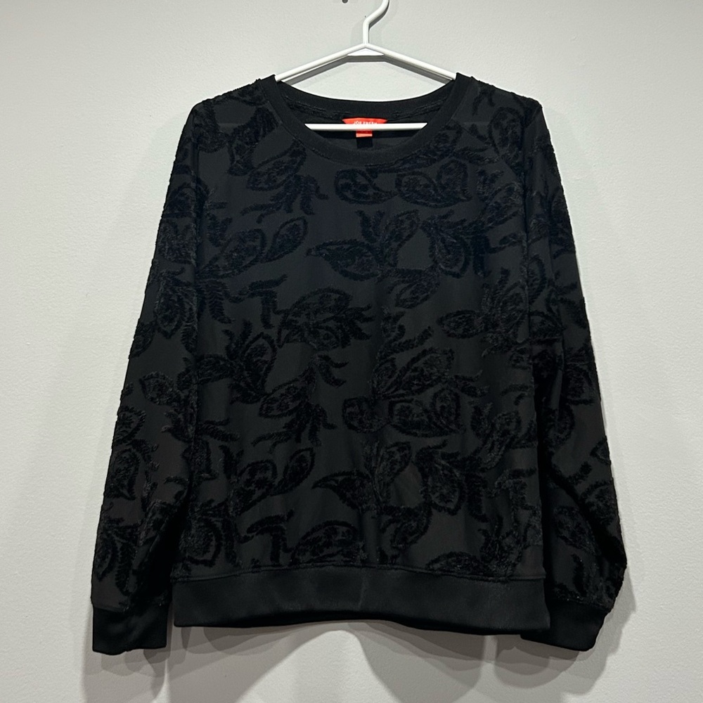 Velvet detailed sweater